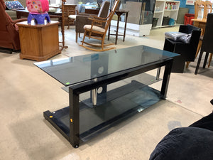 Glass-Topped Entertainment Unit