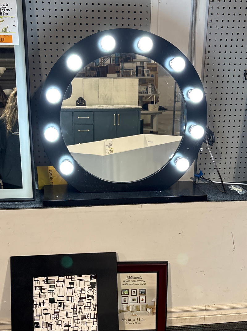 Hollywood Round Mirror