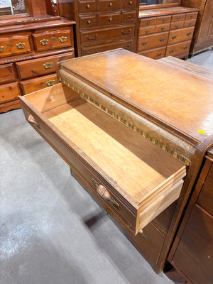 Vintage Dresser with Printed Trim