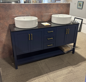 Navy and Black 60” Vanity