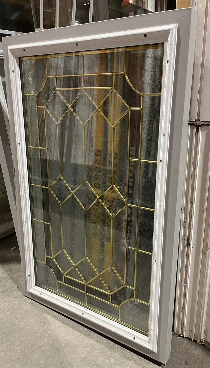 Frosted Glass & Gold Trim Insert