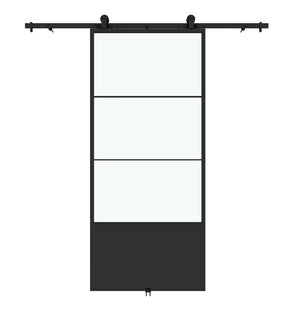 Concorde 37” x 84” Black Barn Door Kit with Door and Rail