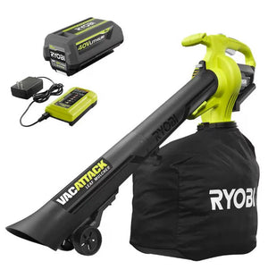 40V Vac Attack Cordless Leaf Vacuum/Mulcher with 5.0 Ah Battery and Charger