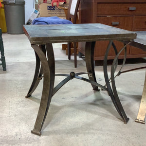 Stone Top Side Table