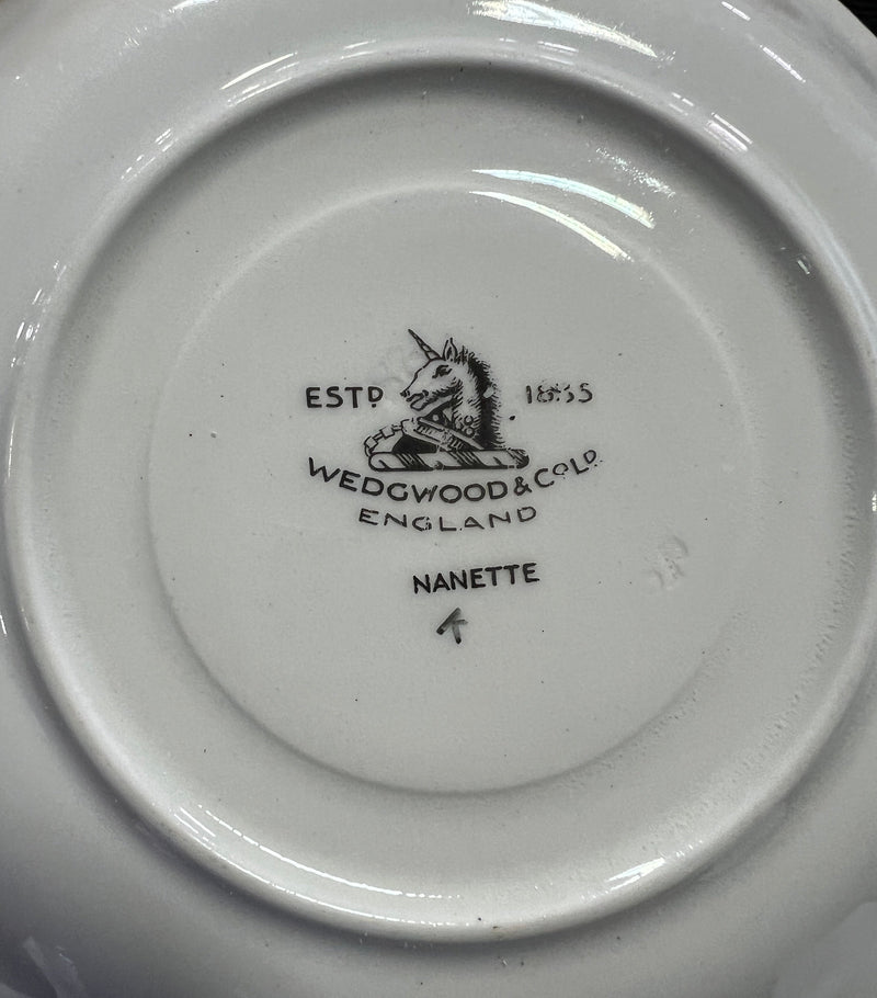 Antique Wedgwood & Co. Nanette Black Tea Set – Circa 1890, 11 Pieces
