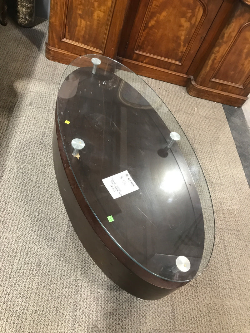 Tiered Glass Top Coffee Table