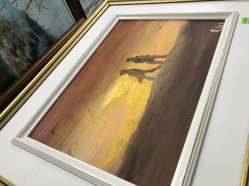 R. Wolff's Vibrant Orange Shaded Painting