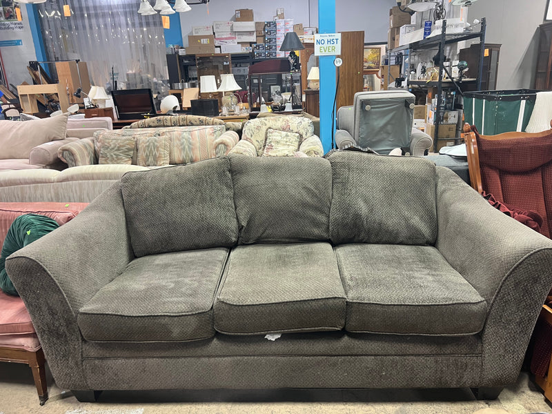 Warm Grey Three-Seater Sofa