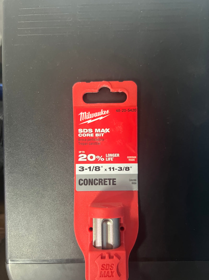 Milwaukee SDS Max Core Bit (3-1/8" x 11-3/8")