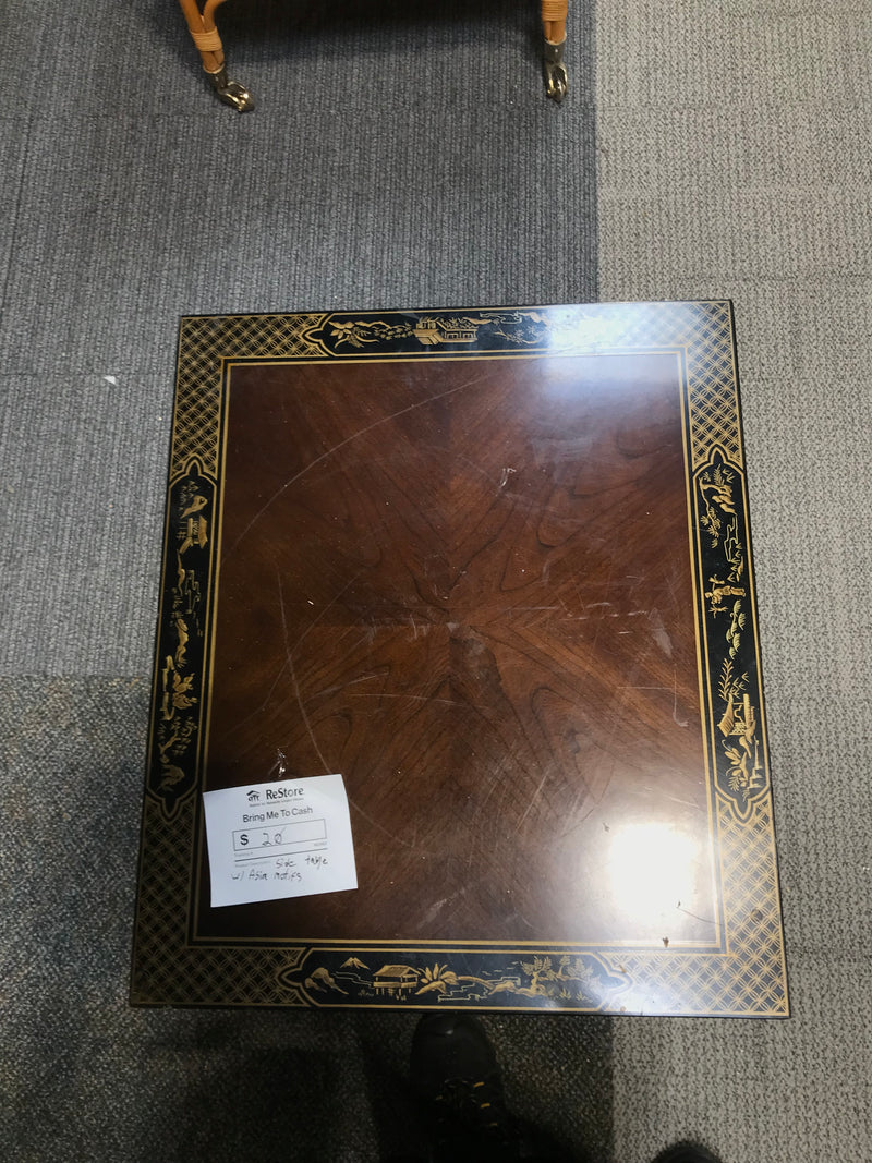 Side Table With Asia Motifs