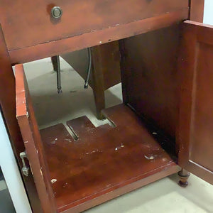 Red Wood Bathroom Vanity