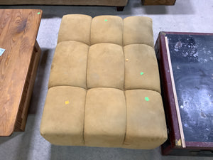 Mustard Coloured Plush Ottoman