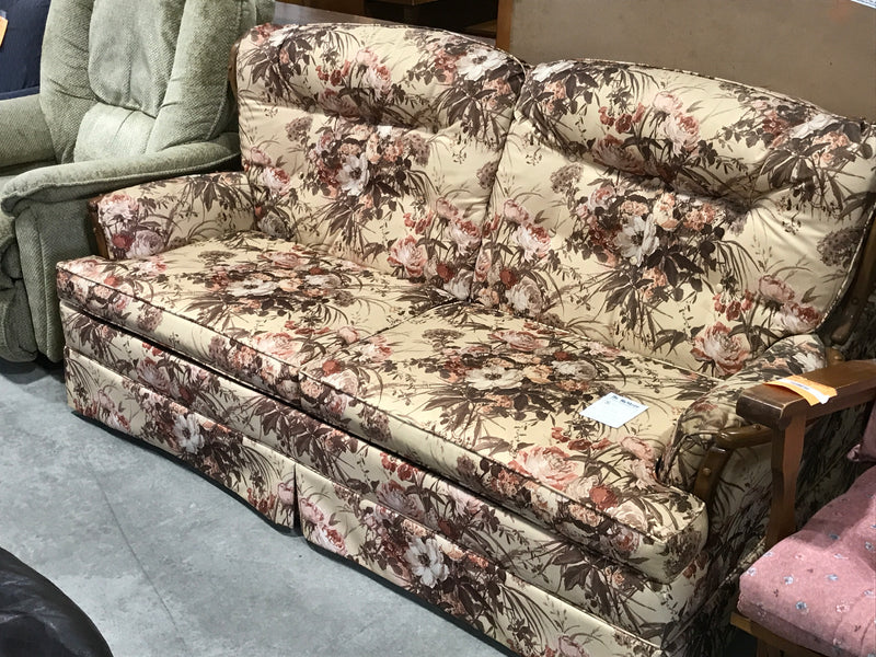 Floral Sofa-bed Loveseat
