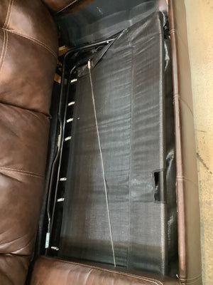 Brown Faux Leather (Sleeper) Sofa
