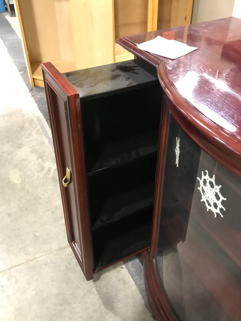Red Curved Side Board