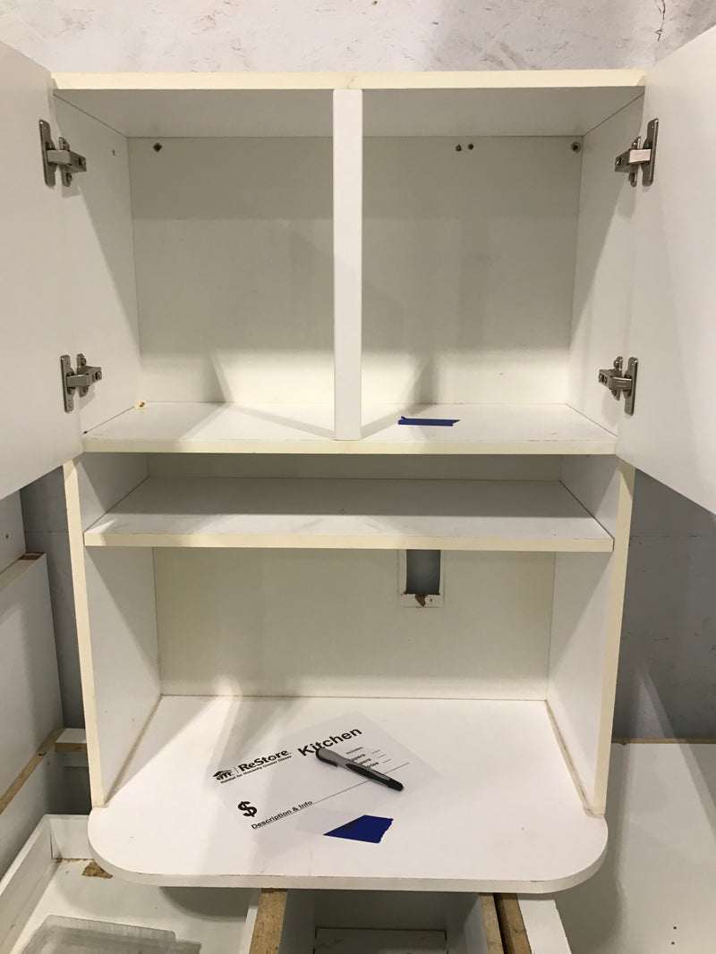 Classic White Raised Panel Kitchen Set (Missing hardware)