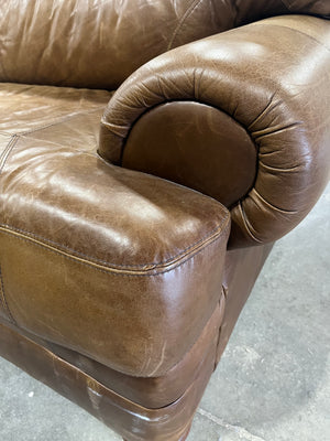Brown Leather Couch
