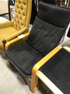 Black Poang Chair & Ottoman