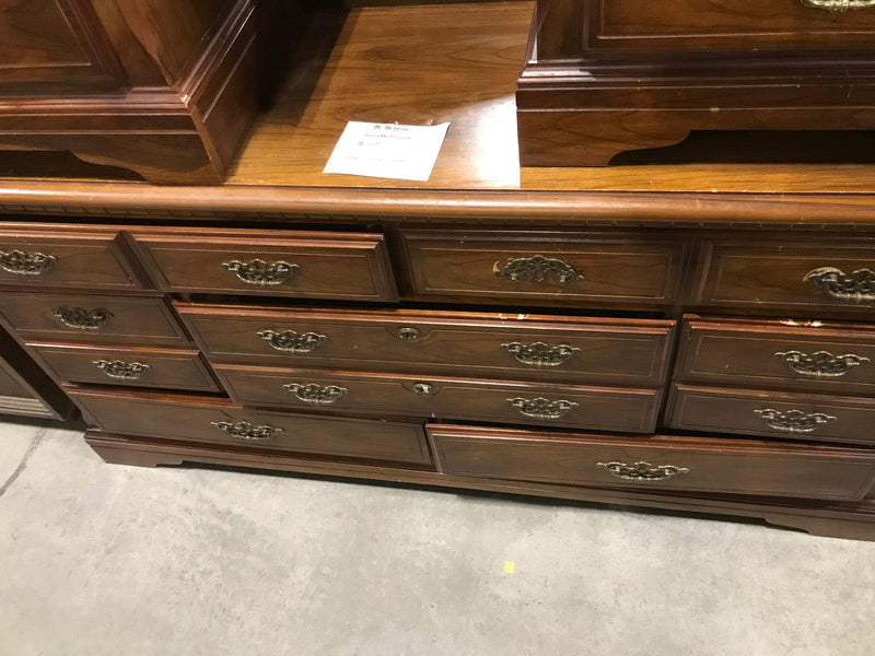 Long Wooden 7 Drawer Dresser