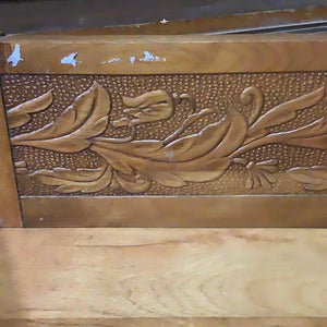 Carved Leaf Side Cabinet