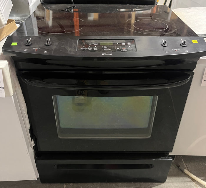 Glass-Top Electric Range – 4 Burner | Black