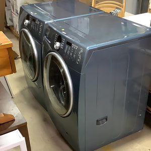 Blue Samsung Washer and Dryer Set