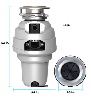 American Standard Slim Line 1.25HP Food Waste Disposer