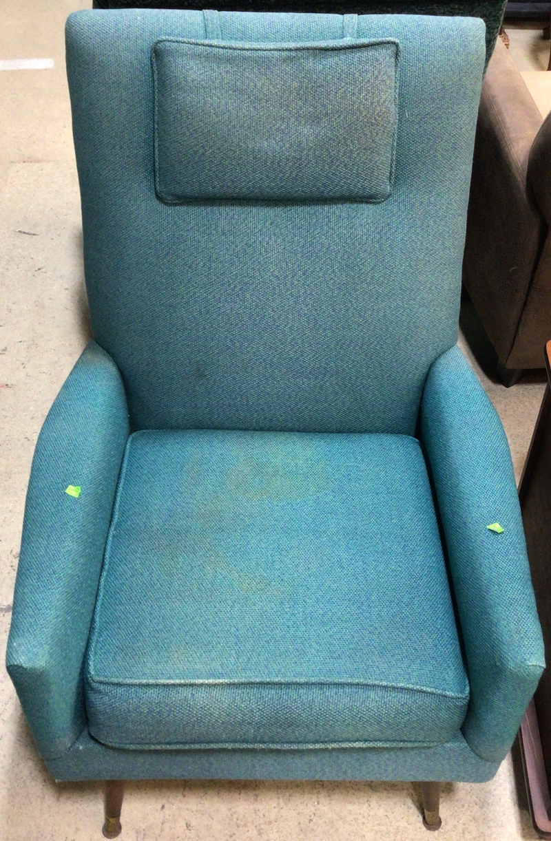 Teal Retro Lounge Chair