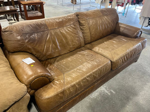 Brown Leather Couch
