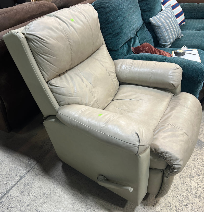 Cream Manual Rocker Recliner