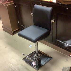 Black and Chrome Barstool