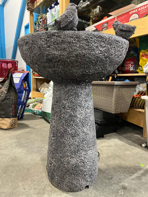 Electric Stone-Style Bird Bath Fountain