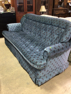 Blue Floral Sofa