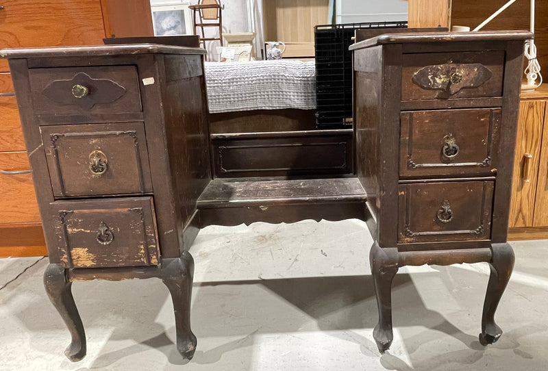 Vintage Antique Wooden Vanity Base