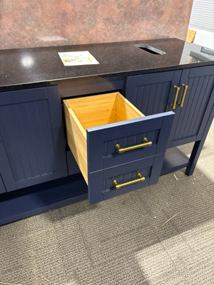 Navy and Black 60” Vanity