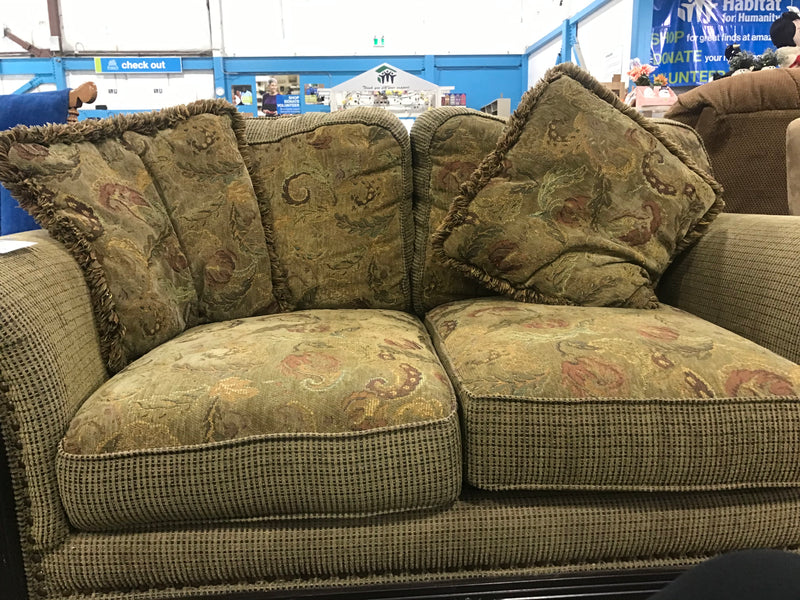 Green Patterned Sofa