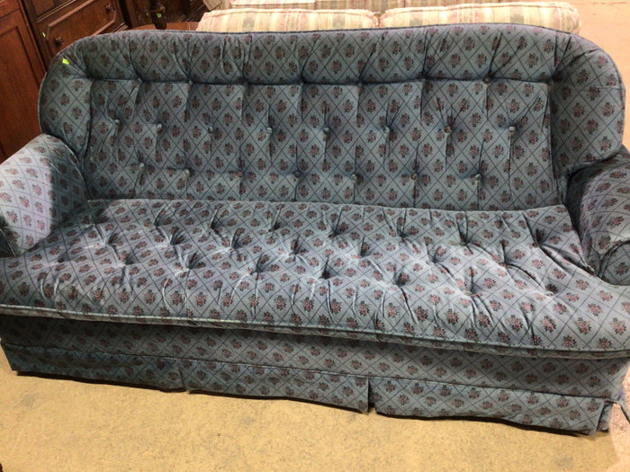 Blue Floral Sofa
