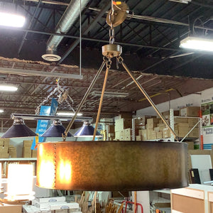 Metallic Drum Chandelier