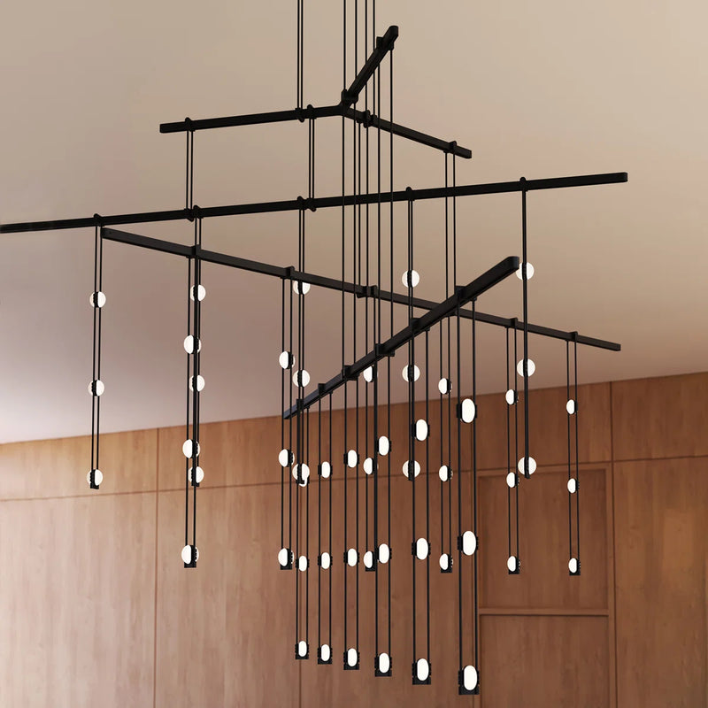 SONNEMAN Suspenders® Tri-Bar 4-Tier Chandelier