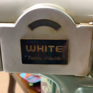 White Twin Needle Sewing Machine