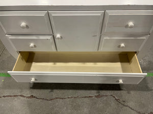 Vintage White Wooden Dresser