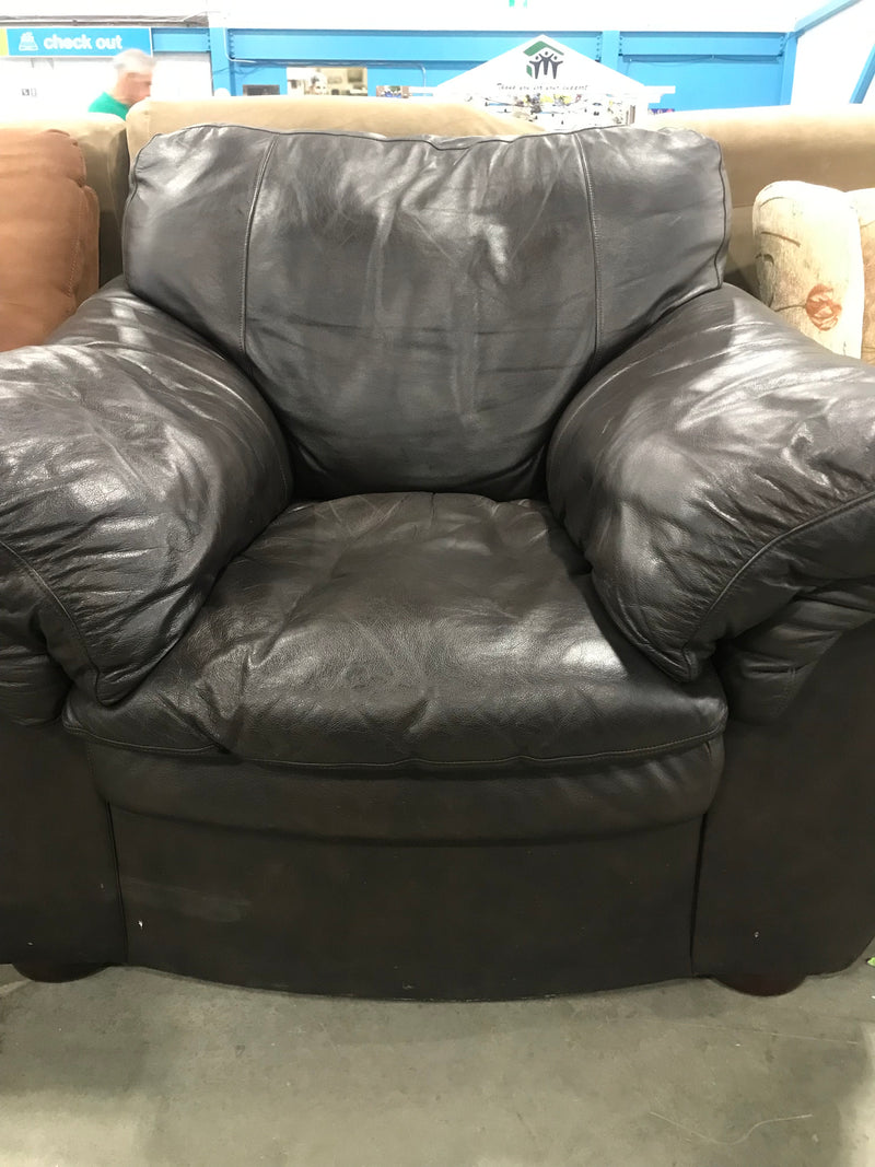 Dark Brown Leather ArmChair