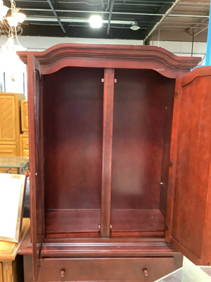Vintage Hardwood Armoire