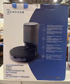 ECOVACS DEEBOT N8+ All-in-One Robot Vacuum Cleaner and Mop Auto-Empty Station