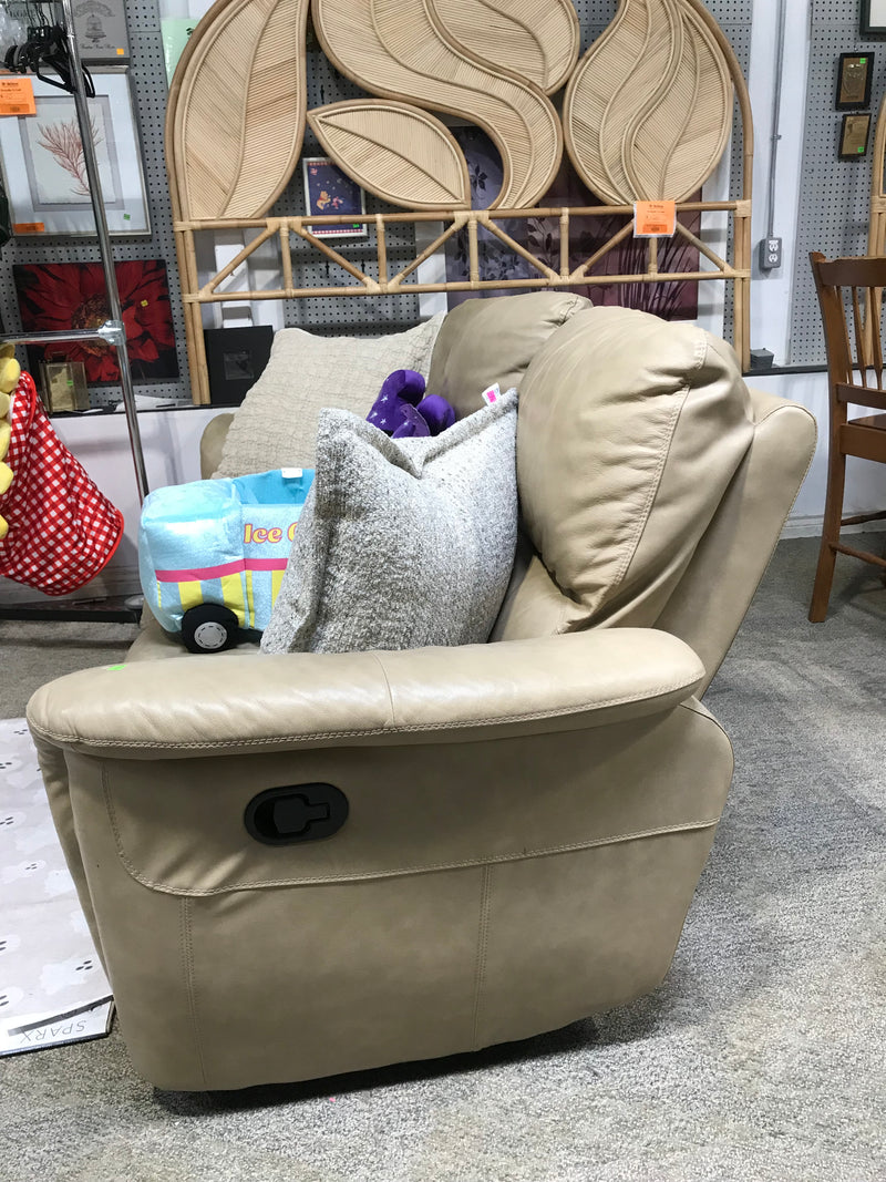 Tan 3-Seater Recliner Sofa