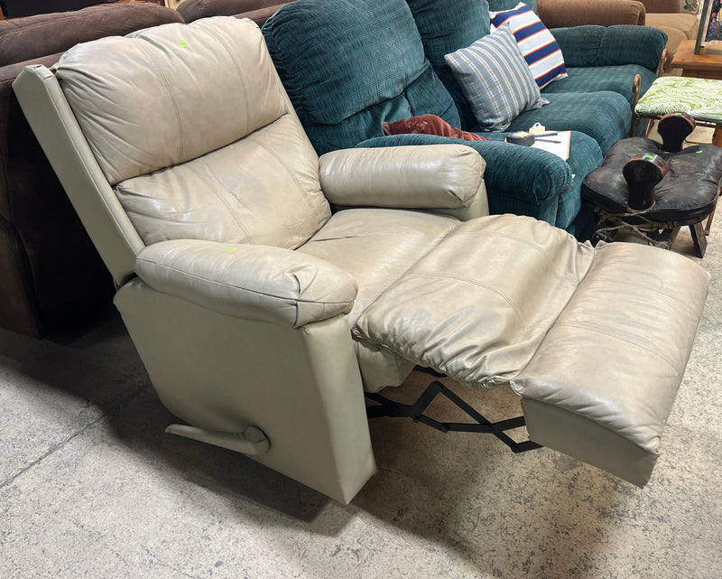 Cream Manual Rocker Recliner