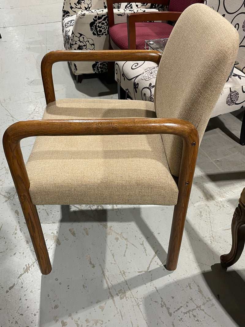 Mid-century Modern Style Upholstered Wood-frame Armchair