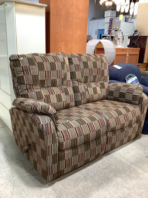 Multi-Stripe Recliner Couch