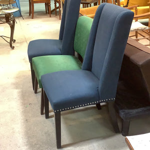 Dark Blue High Back Chair