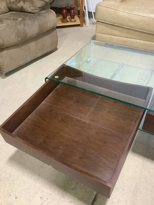 Curved Glass Coffee Table